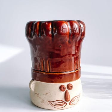 Vintage Chef Vase Kitchen Tool Holder