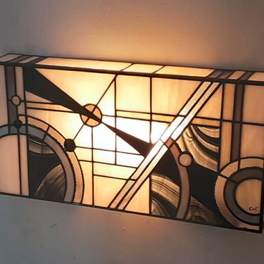 Art Deco Tiffany Stained Glass Wall Light 