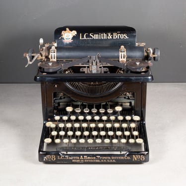 Antique L.C. Smith &amp; Bros. No.8 Standard Manual Typewriter c.1925