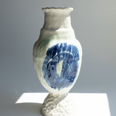 Tall Vase in Blue & Green