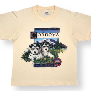 Vintage 90s San Segal Cordova Alaska “Land of the Midnight Sun” Nature & Animal Style Graphic T-Shirt Size Medium 