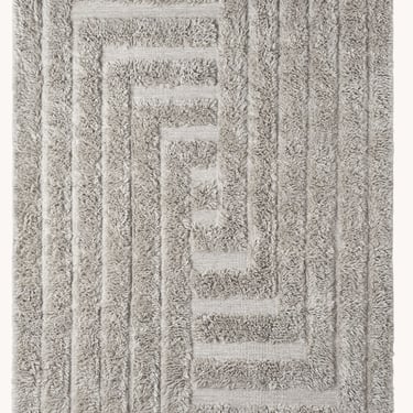 Shaggy Labyrinth Grey Rug