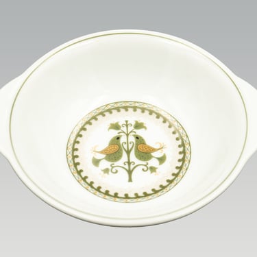 Noritake Hermitage Lugged Cereal Bowl | Vintage Japanese Porcelain Mid Century Modern Dinnerware 