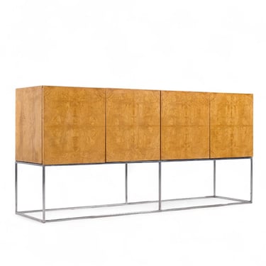 Milo Baughman for Thayer Coggin Mid Century Burlwood Credenza - mcm 