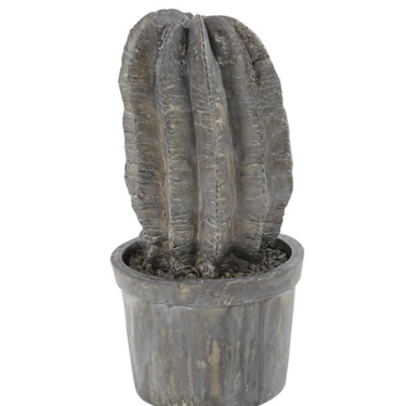 Polystone Cactus w/Pot Sculpture