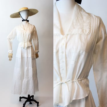 EDWARDIAN antique cotton blouse small | new spring summer 
