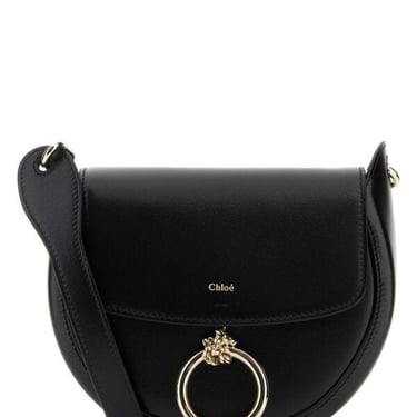 Chloe Women Black Leather Small Arlene Crossbody Bag