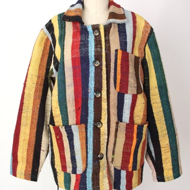 Glor Striped Blanket Coat