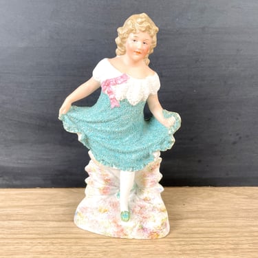 Gebruder Heubach dancing girl - 1890s antique figurine 