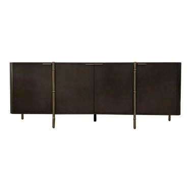 Theodore Alexander Modern Tami Ash Burl Wood Finished Kesden Sideboard