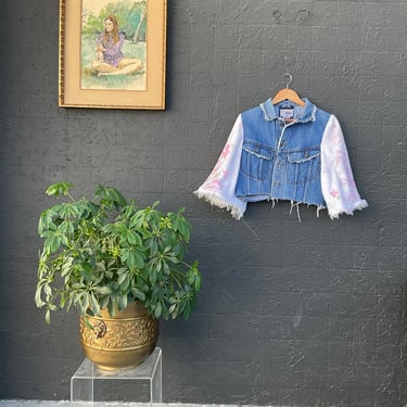 Upcycled Crop Jean Jacket