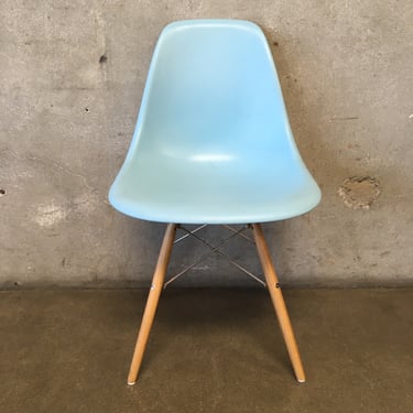 Vintage Powder Blue Eiffel Leg Chair