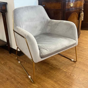 Zuo Modern 'Nadir' Grey Velvet Chair