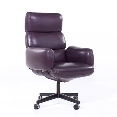 Otto Zapf for Knoll Mid Century Leather Office Chair - mcm 