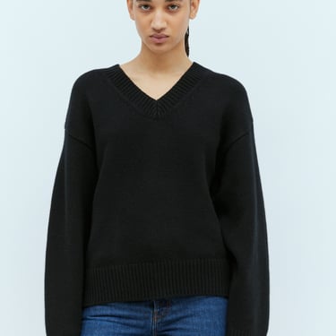 Toteme Women V Neck Wool-Cashmere Sweater