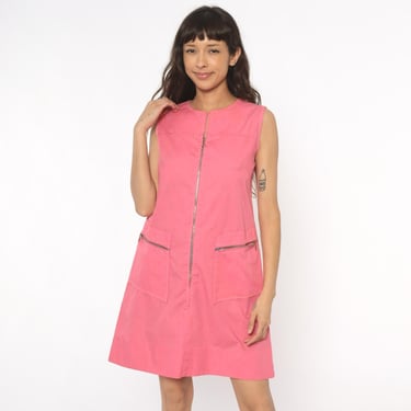 dress pink and blue Lawn Contrast Stripe Dress Pink Stripe