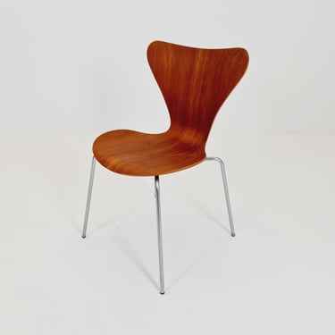 Vintage Teak 3107 Dining Chairs by Arne Jacobsen for Fritz Hansen, 1960s, 