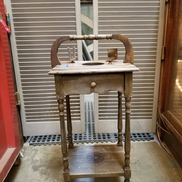 Vintage smoking table, 13.5w, 11d, 24.5h
