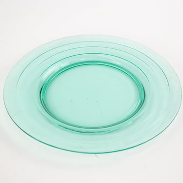 20th Century Sea Green Glass Dinner Plate 