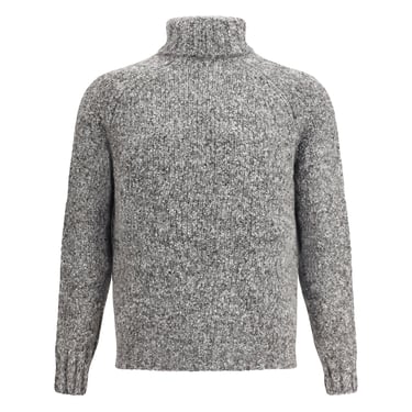 Brunello Cucinelli Men Buttoned Turtleneck Sweater