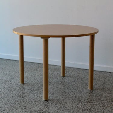 Danish Round Birch Dining Table by Gangso 