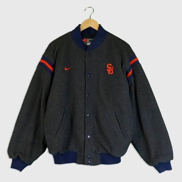Vintage Nike Syracuse Varsity Bomber Sweatshirt Sz M