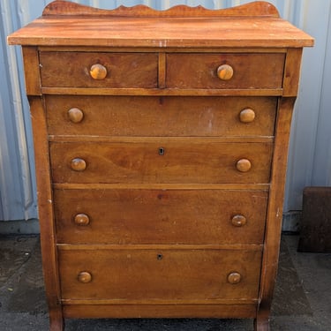 Antique Burled Maple Dresser