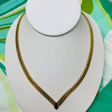 Gold V Shape Necklace