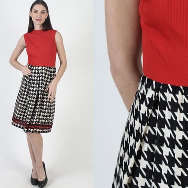 Houndstooth Print Dress, Red Mini Sundress, Womens Black Jersey Mini, Wear To Work 