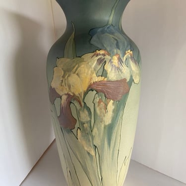 Art Nouveau Hand-Painted Art Pottery Vase by Weller Pottery 