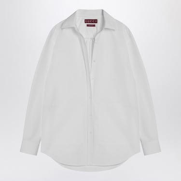 Gucci White Shirt With Ribbon At The Neck Women