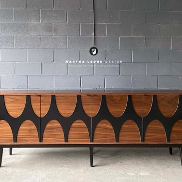 OVAL Walnut Credenza in Various Sizes and Colors 