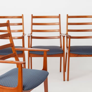 Set of 4 KS Mobler Teak Dining Chairs - 1960s Danish Design 