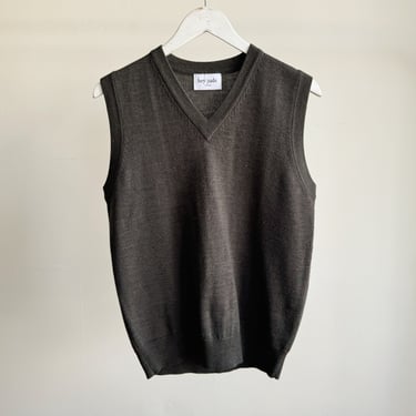 Smoke Wool Knit Vest