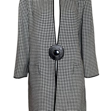 Pierre Cardin Haute Couture 1980s Houndstooth Coat