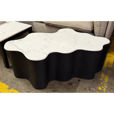 Wood and Marble Coffee Table