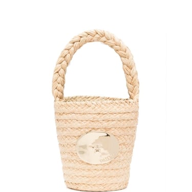 Patou Women Iconic Raffia Bucket Bag