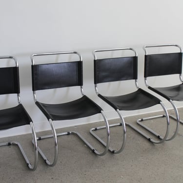 MR10 Chairs by Mies Van Der Rohe for Thonet