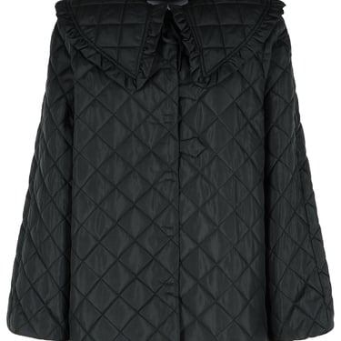 Ganni 'Quilt' Black Nylon Jacket Women