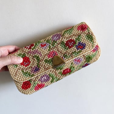 60's Vintage Needlepoint Clutch 