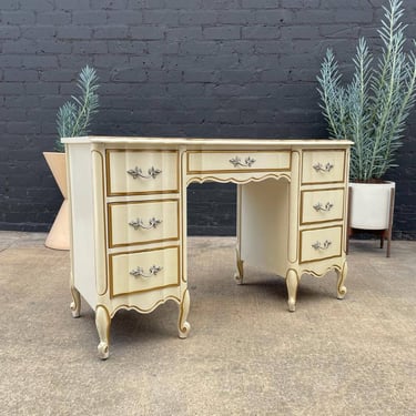 Vintage French Provincial Style Desk with Bookcase, c.1960’s 