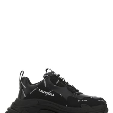 BALENCIAGA MAN Printed Synthetic Leather Triple S Sneakers