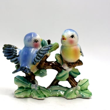 vintage Norcrest Bluebirds on a Branch made in Japan 