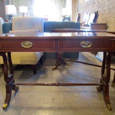 PAIR PRICED SEPARATELY OF BAKER REGENCY STYLE EXPANDING SOFA TABLES