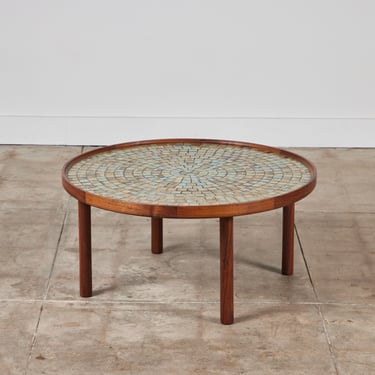 Gordon & Jane Martz Round Mosaic Tile Coffee Table 