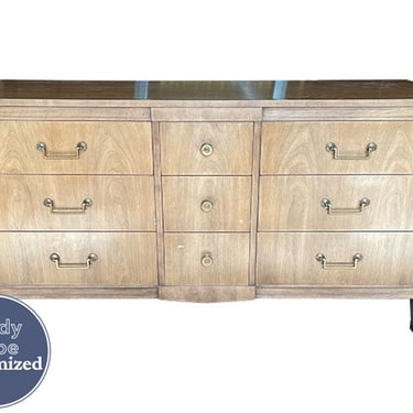 63.75" Unfinished 9 Drawer Kindel Vintage Dresser #08562