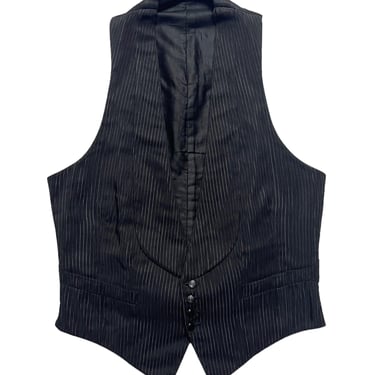 Vintage 1920s / 1930s Shawl Collared Vest ~ size 36 ~ Waistcoat ~ Wedding ~ Buckle-Back 