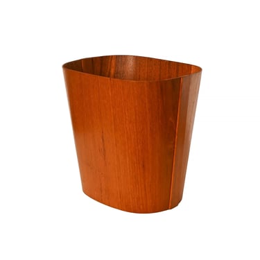 Teak Waste Can Beni Mobler Danish Modern 