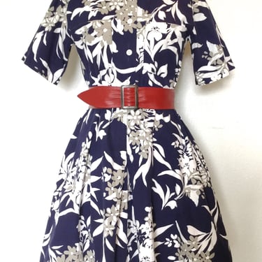 Vintage Summer Flower Dress 