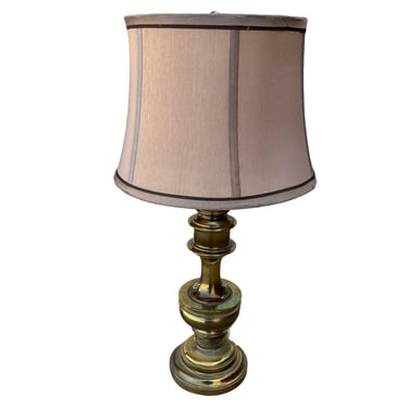 Hollywood Regency Brass Stiffel Style Table Lamp 